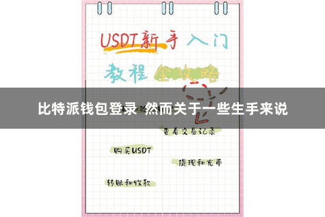 比特派钱包登录 然而关于一些生手来说