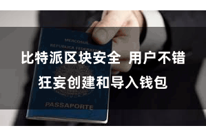 比特派区块安全  用户不错狂妄创建和导入钱包