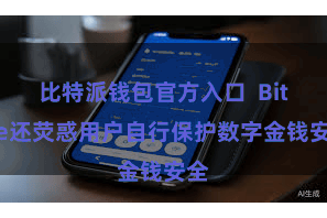 比特派钱包官方入口  Bitpie还荧惑用户自行保护数字金钱安全