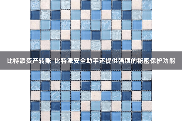 比特派资产转账  比特派安全助手还提供强项的秘密保护功能